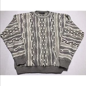 Vintage 90s Coogi Style Knit Sweater